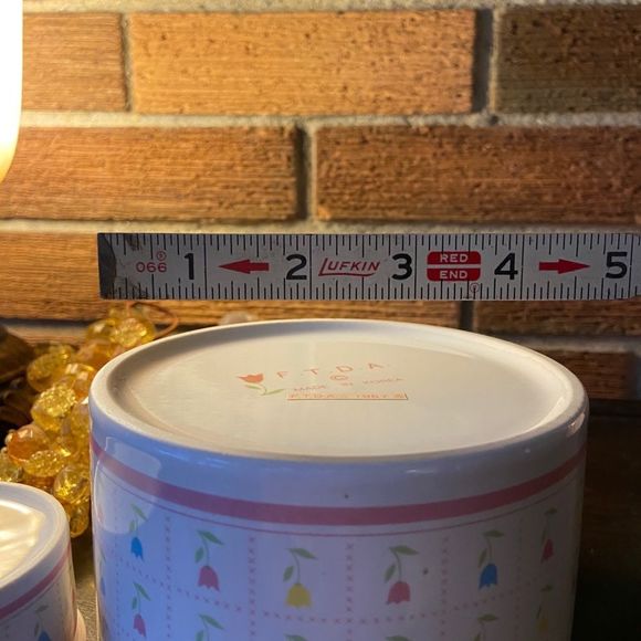 FTDA 1987 candle & dish w colored tulips A12 - Picture 5 of 9